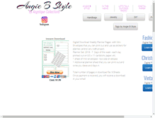 Tablet Screenshot of angeliquecollections.com